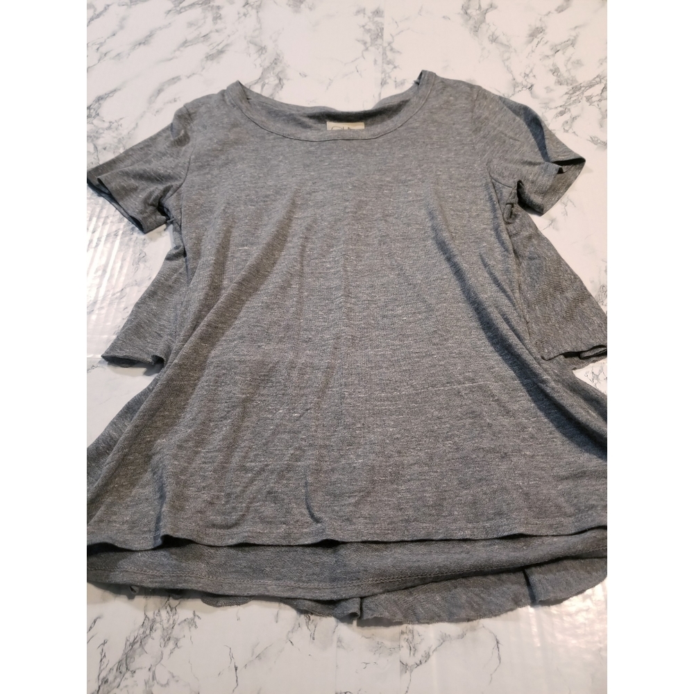 Chaser Grey Tiered Back Top